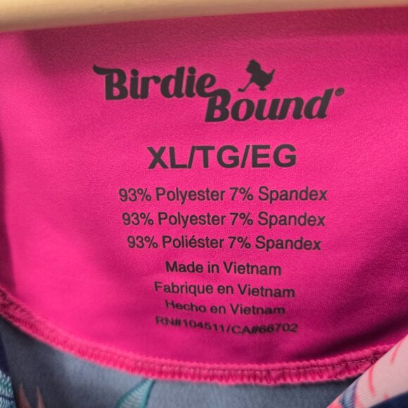 Birdie Bound Blue Tropical Golfing Polo Size XL - Picture 8 of 10